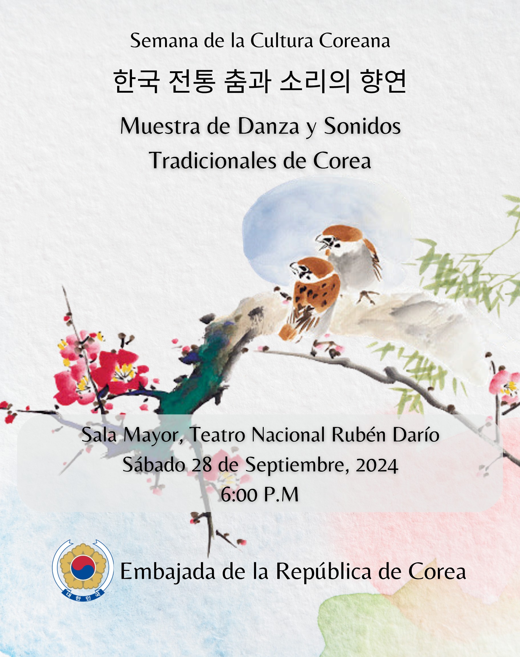 Semana da la Cultura Coreana: Muestra de Danza y Sonidos Tradicionales de Corea